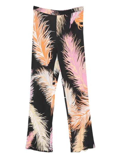 Pre-owned Pucci 2000s Feather-print Trousers