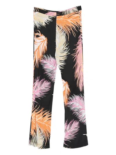 Pre-owned Pucci 2000s Feather-print Trousers