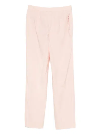 Pre-owned Prada 2000s Cotton Trousers In Pink