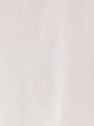 Mm6 Maison Margiela Drawstring Hooded Parka In White
