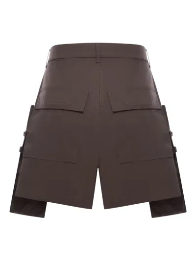 Rick Owens Khaki Porterville Stefan Cargo Shorts In Brown