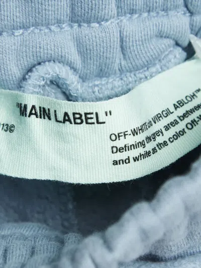 Pre-owned Off-white Rose-detail Drawstring Trousers In Blue