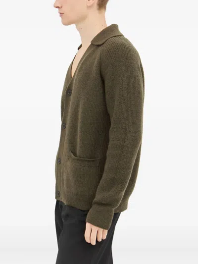 Mhl By Margaret Howell Collared Cardigan In Green