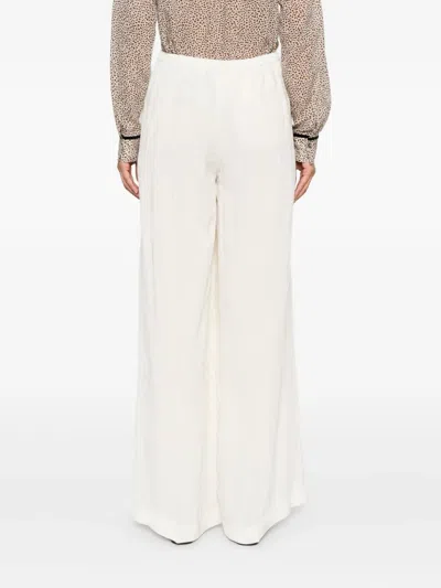 Forte Forte Wide-leg Trousers With High Waist In White