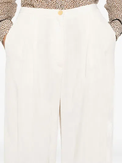 Forte Forte Wide-leg Trousers With High Waist In White