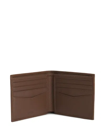 Hugo Boss Bi-fold Wallet In Brown
