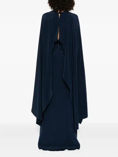 Stephane Rolland V-neck Maxi Dress In Blue