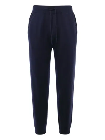 Mc2 Saint Barth Drawstring Pocketed Track Pants In Blue