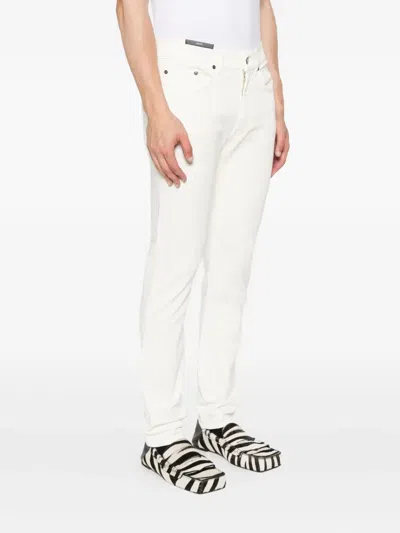 Pt Torino Cottonblend Jeans In White