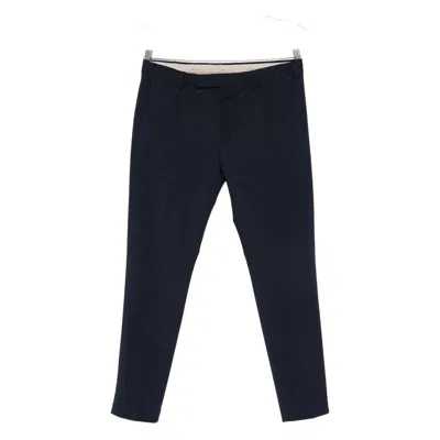 Pt Torino Tailored Blue Trousers With Subtle Crease