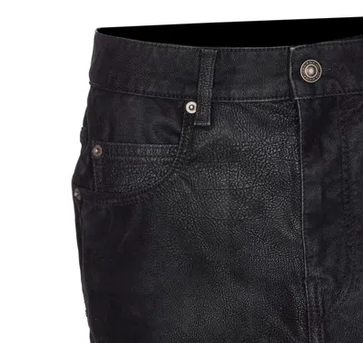 Isabel Marant Étoile Isabel Marant Etoile Black Synthetic Leather Kimmy Mini Skirt In Black