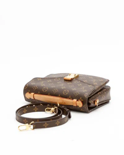 Pre-owned Louis Vuitton Monogram Pochette Métis Bag In Brown
