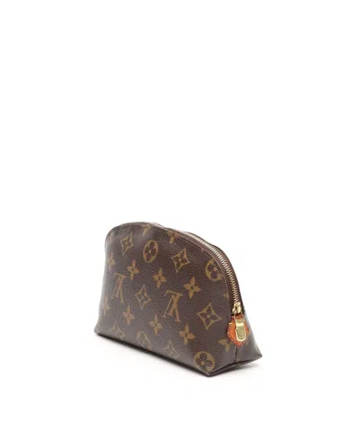 Pre-owned Louis Vuitton Monogram Cosmetic Pouch In Brown