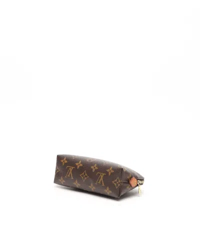 Pre-owned Louis Vuitton Monogram Cosmetic Pouch In Brown