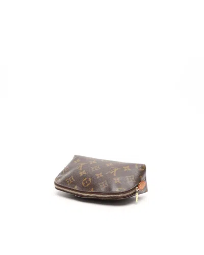 Pre-owned Louis Vuitton Monogram Cosmetic Pouch In Brown