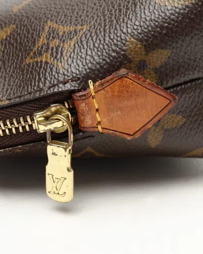 Pre-owned Louis Vuitton Monogram Cosmetic Pouch In Brown