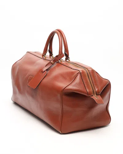 Celine Céline Triomphe Weekend Bag In Brown