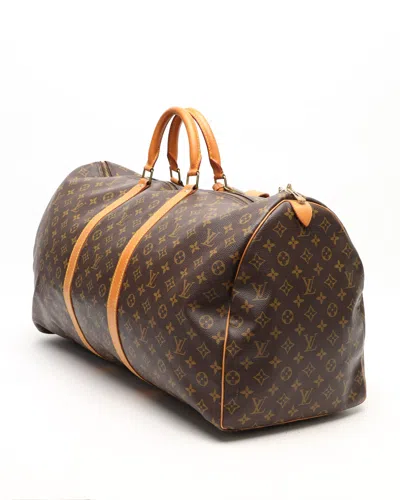 Pre-owned Louis Vuitton Monogram Keepall 60 Weekend Bag