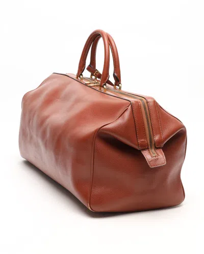 Celine Céline Triomphe Weekend Bag In Brown