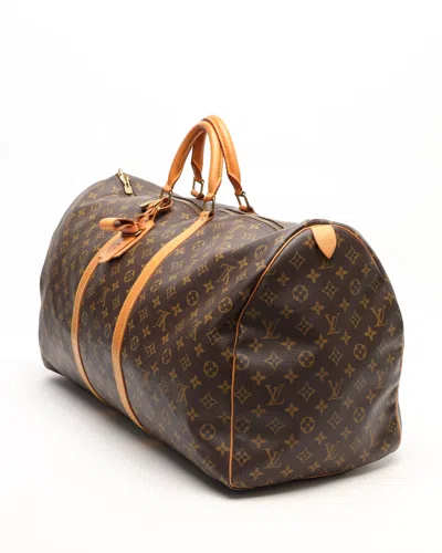 Pre-owned Louis Vuitton Monogram Keepall 60 Weekend Bag