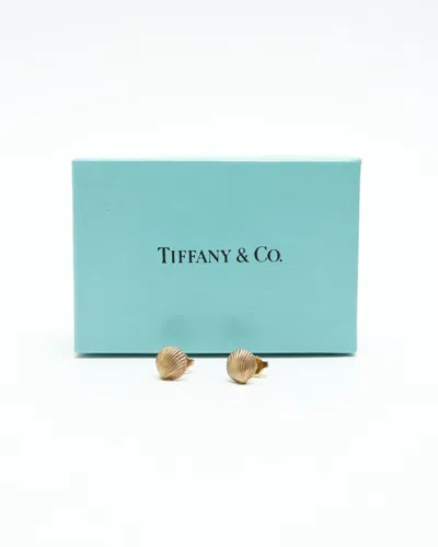 Tiffany & Co 18kt Yellow Gold Shell Earrings