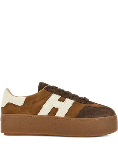 Hogan Low Top Platform Sole Sneakers In Multi