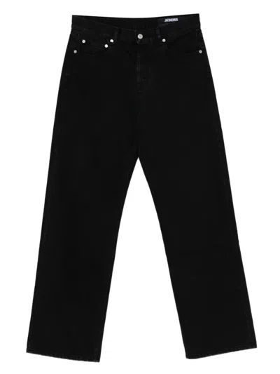 Jacquemus Straight Denim Pants Featuring Belt Loops