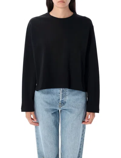 Ralph Lauren Black Cotton T-shirt In Black