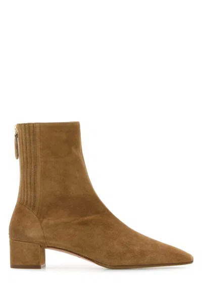 Aquazzura Brown Suede Boots