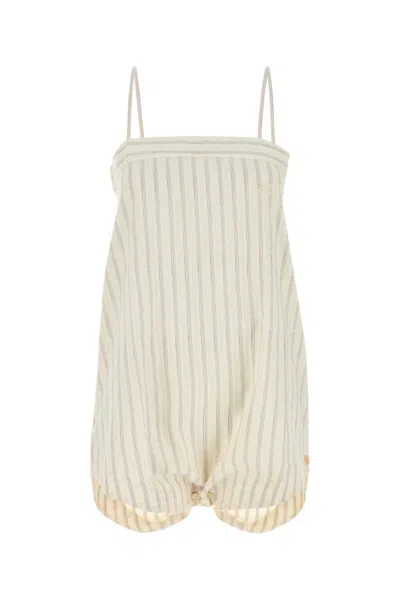 Bode Off White Lavender Sail Jumpsuit