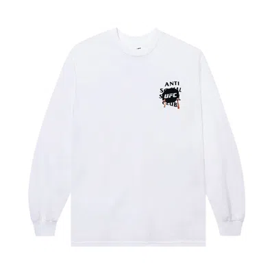 Pre-owned Anti Social Social Club X Ufc Corner Long-sleeve Tee 'white' | Men's Size M
