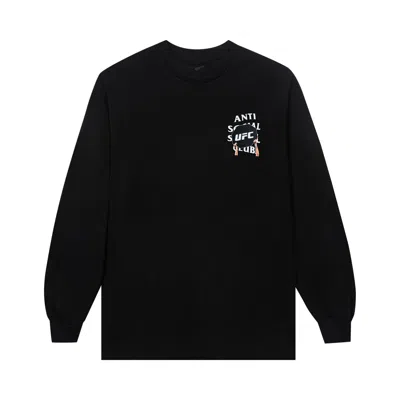 Pre-owned Anti Social Social Club X Ufc Corner Long Sleeve Tee 'black' | Men's Size Xxl