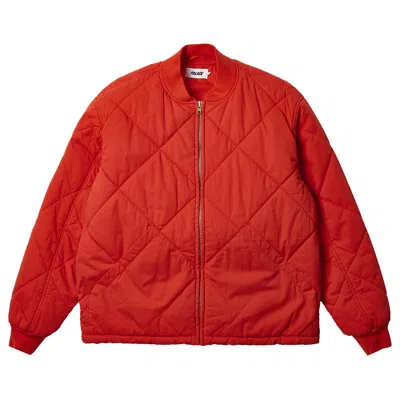 Pre-owned Palace D-quilt Bomber 'tiger Orange' | Men's Size L