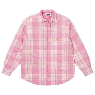 Pre-owned Palace Check Insulated Shirt 'pink' | Men's Size S