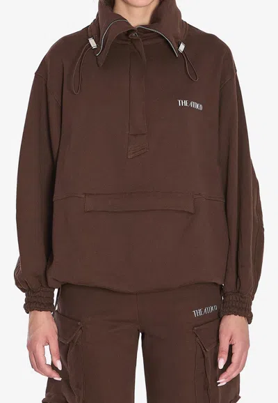 Attico Oversized Blouson With High Collar