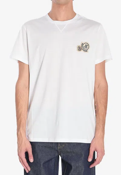 Moncler T-shirt With Double Logo Patches