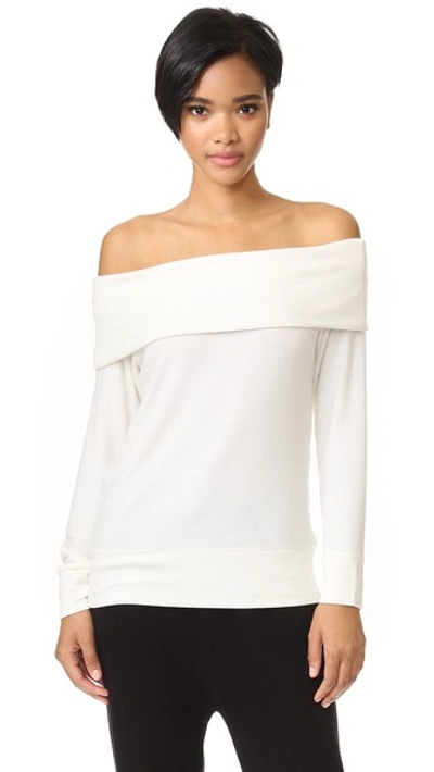 Cupcakes And Cashmere 'brooklyn' Off The Shoulder Top In Ivory