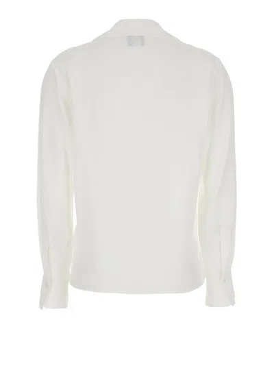 Plain Polo Neck  Blouse In Neutral
