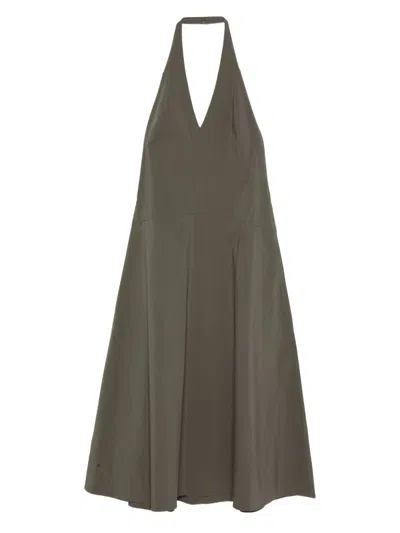 St Agni Halterneck Sleeveless Maxi Dress