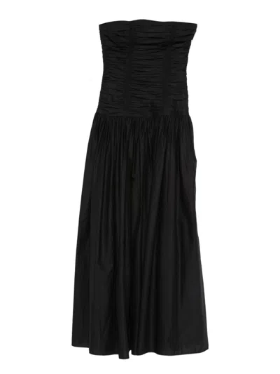 Matteau Drop-waist Strapless Midi Dress