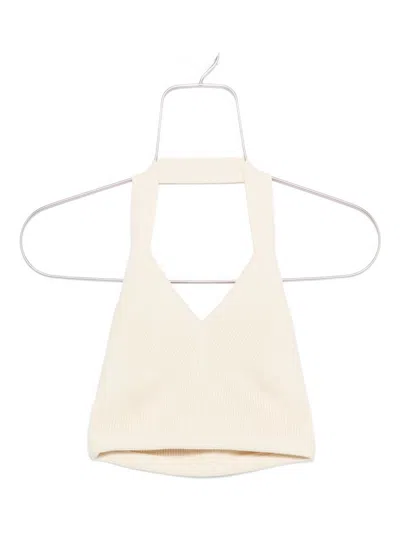 Wardrobe.nyc Cotton Halterneck Top