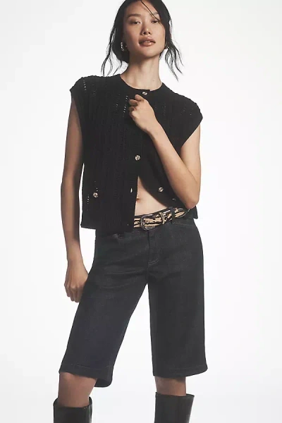 Pilcro Low-rise Straight-leg Riding Capri Jeans