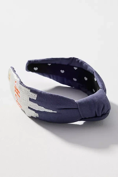 Lele Sadoughi X Mlb Embroidered Knot Headband