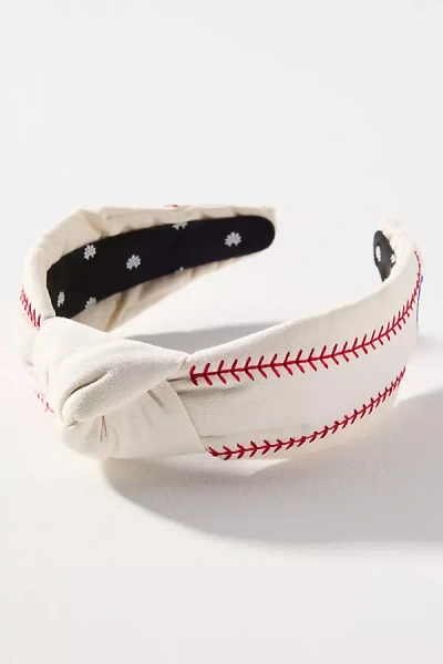 Lele Sadoughi X Mlb Embroidered Knot Headband