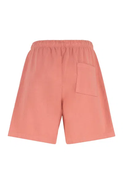 Sporty &amp; Rich Cotton Bermuda Shorts In Pink