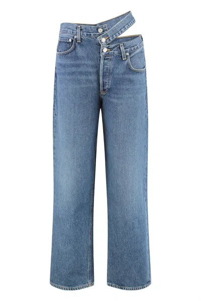 Agolde Straight-leg Jeans Featuring Cut-out Detail