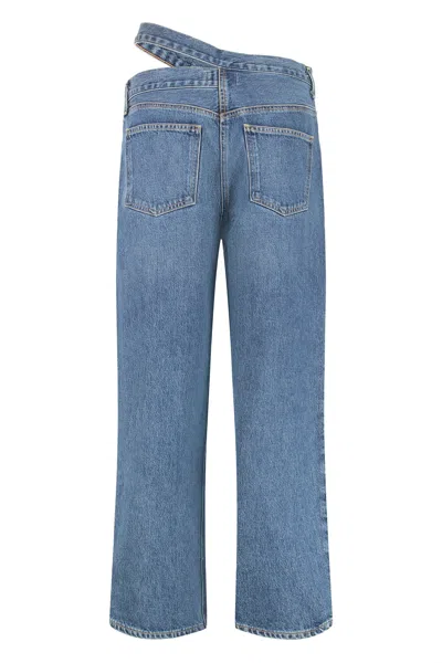 Agolde Straight-leg Jeans Featuring Cut-out Detail