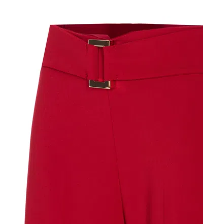 Patrizia Pepe Essential Pants In Red