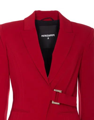 Patrizia Pepe Blazer In Red