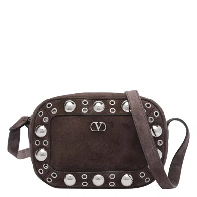 Valentino Suede Nellcote Crossbody Bag